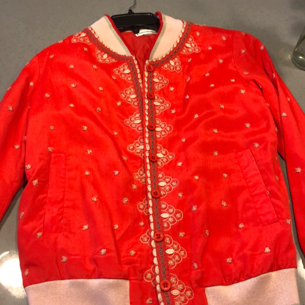 Anthropologie silk jacket